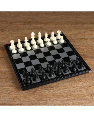Игра "Шахматы", магнитная доска 32х32 см арт. СМЛ-67616-1-СМЛ0000551982