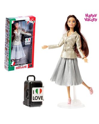 Кукла с чемоданом «Барбара в Милане», серия Вокруг света арт. СМЛ-182209-1-СМЛ0005526581