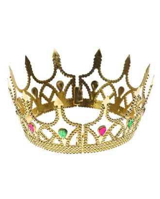 Корона принцессы золотая из 2-х частей арт. СМЛ-132188-1-СМЛ0005752320