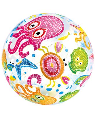 Мяч пляжный «Узоры», d=51 см, от 3 лет, цвета МИКС, 59040NP INTEX арт. СМЛ-133577-1-СМЛ0000589357