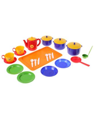 Посуда для кукол «Хозяюшка», большой набор, 21 элемент арт. СМЛ-84190-1-СМЛ0000609691