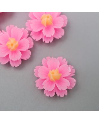 Кабошон "Цветочек", цвет розовый 13 мм арт. СМЛ-145400-1-СМЛ0006245153
