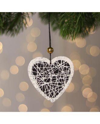 Новогодняя подвеска с подсветкой «Сердце» 8×8 см арт. СМЛ-210069-1-СМЛ0006249782