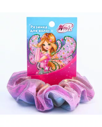 Купить Розовые резинки Резинка для волос блестящая розово-белая, WINX арт. СМЛ-198647-1-СМЛ0006259398 оптом в Казахстане
