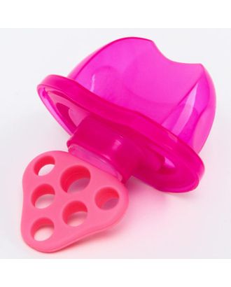 Прорезыватель силиконовый «Для передних зубов», розовый, с колпачком арт. СМЛ-157436-1-СМЛ0006537265