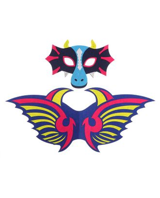 Карнавальный набор "Тиранус" маска, крылья арт. СМЛ-166171-1-СМЛ0006581417