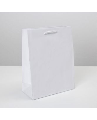 Пакет ламинированный «Белый», MS 18 х 23 х 8 см арт. СМЛ-162149-1-СМЛ0006582775
