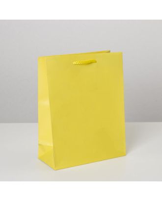 Пакет ламинированный «Жёлтый», MS 18 х 23 х 8 см арт. СМЛ-162216-1-СМЛ0006582779
