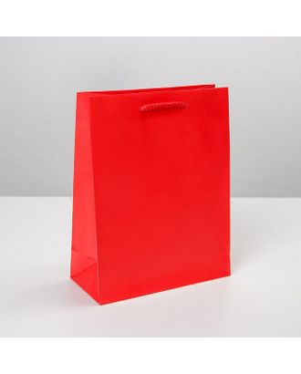Пакет ламинированный «Красный», MS 18 х 23 х 8 см арт. СМЛ-162155-1-СМЛ0006582785