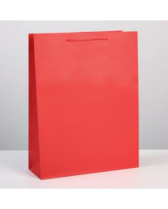 Пакет ламинированный «Красный», L 31 х 40 х 11,5 см арт. СМЛ-159823-1-СМЛ0006582787