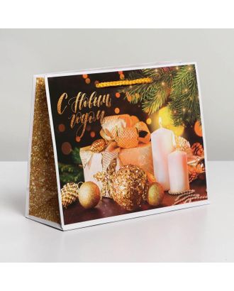 Пакет ламинированный горизонтальный «Уютный Новый год», MS 23 × 18 × 8 см арт. СМЛ-169178-1-СМЛ0006765843