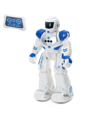 Робот радиоуправляемый  "Смарт бот", ходит, свет и звук, русский чип, цвет синий арт. СМЛ-187448-1-СМЛ0006783225