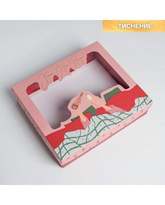 Коробка подарочная Pink mood, 23.5 × 20.5 × 5.5 см арт. СМЛ-163985-1-СМЛ0006881886