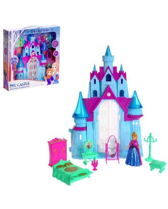 Замок для кукол "Принцессы" свет, звук, с принцессой и аксессуарами арт. СМЛ-164837-1-СМЛ0006886232