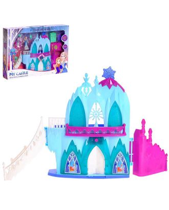 Замок для кукол "Принцессы" свет, звук, с принцессой и аксессуарами арт. СМЛ-164838-1-СМЛ0006886233