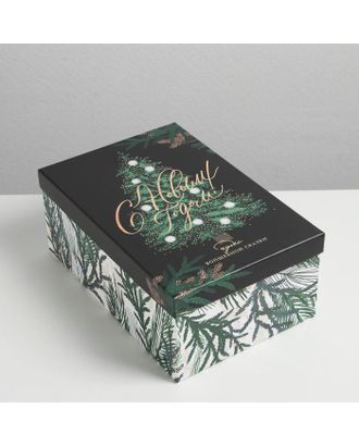 Коробка подарочная «С новым годом», 28 × 18.5 × 11.5 см арт. СМЛ-164159-1-СМЛ0006906864
