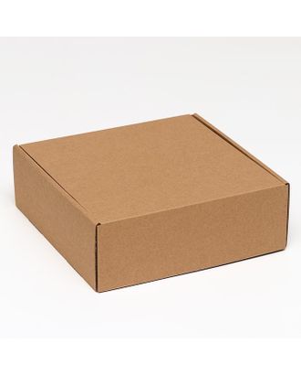 Коробка самосборная, крафт, 26 х 26 х 9,5 см арт. СМЛ-156608-1-СМЛ0006914774