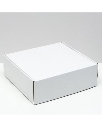 Коробка самосборная, белая, 27,5 х 26 х 9,5 см арт. СМЛ-156612-1-СМЛ0006914779