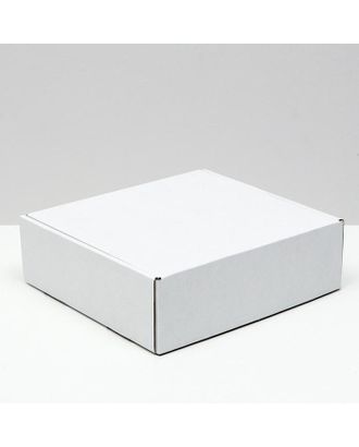 Коробка самосборная, белая, 22,5 х 21 х 7 см арт. СМЛ-156615-1-СМЛ0006914782