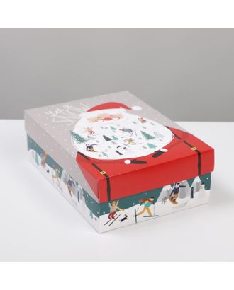 Коробка складная «Новогодние истории»,  21 × 15 × 7 см арт. СМЛ-165977-1-СМЛ0006926243