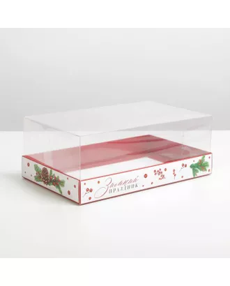 Купить Коробка для десерта Happines, 22 х 8 х 13,5 см арт. СМЛ-165759-1-СМЛ0006940257 оптом в Казахстане