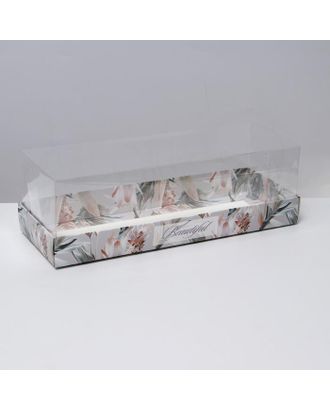 Коробка для десерта Beautiful , 26, 2 х 8 х 9,7 см арт. СМЛ-164321-1-СМЛ0006940276