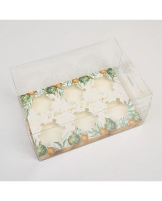 Коробка для капкейка «Мрамор», 23 × 16 × 11.5 см арт. СМЛ-167324-1-СМЛ0006940357