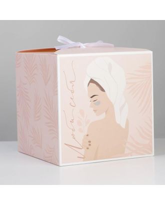 Коробка складная «SPA GIRL», 18 × 18 × 18 см арт. СМЛ-167131-1-СМЛ0007007587