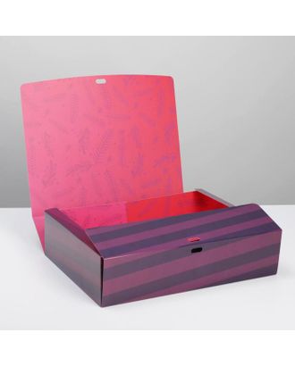 Коробка складная двухсторонняя «Сияй в новом году», 16.5 × 12.5 × 5 см арт. СМЛ-163787-3-СМЛ0007007611