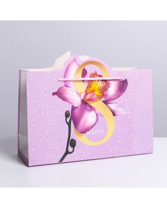 Пакет подарочный «Цвети»,  30 × 23 × 10 см арт. СМЛ-192006-1-СМЛ0007039853