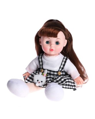 Кукла мягконабивна "Милашка" 32см, со звуком, в сарафане арт. СМЛ-220993-1-СМЛ0007042179