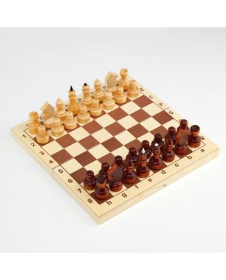 Шахматы обиходные,  29х14.5х4.6, h=3.1-6.7 см, d=2.2-2.4 см арт. СМЛ-162163-1-СМЛ0007049852