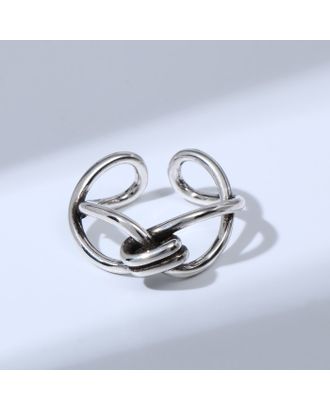 Кольцо "Медь" узлы, цвет чернёное серебро, безразмерное арт. СМЛ-227623-1-СМЛ0007054224