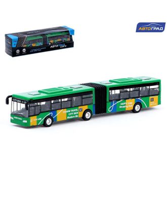 Автобус металлический «Городской транспорт», инерционный, масштаб 1:64, цвет синий арт. СМЛ-155352-2-СМЛ0007056243