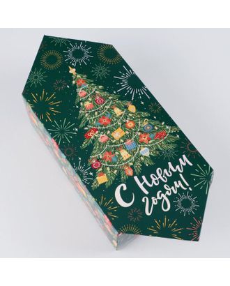 Сборная коробка‒конфета «Новогодняя ёлка», 18 × 28 × 10 см арт. СМЛ-180098-2-СМЛ0007060237