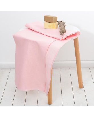 Полотенце вафельное банное Экономь и Я 80х150 см, цвет пыльно-розовый, 100%хл, 200 г/м2 арт. СМЛ-183514-1-СМЛ0007089731