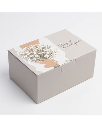 Коробка‒пенал «Stay beautiful», 22 × 15 × 10 см арт. СМЛ-216688-1-СМЛ0007107442