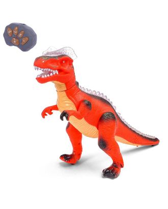 Динозавр радиоуправляемый T-Rex, световые и звуковые эффекты, работает от батареек, цвет коричневый арт. СМЛ-99191-3-СМЛ0007111155