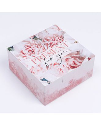 Коробка сборная «Present», 15 × 15 × 7 см арт. СМЛ-215431-1-СМЛ0007119002