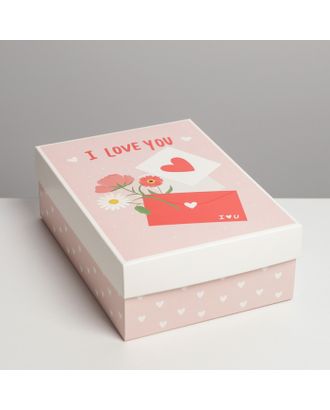 Коробка складная «Любовное письмо»,  21 × 15 × 7 см арт. СМЛ-190705-1-СМЛ0007119029