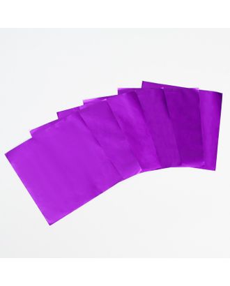 Фольга для конфет 10*10см 100шт., фиолетовый арт. СМЛ-222283-1-СМЛ0007119694