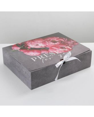 Коробка складная подарочная «Present», 31 × 24,5 × 9 см арт. СМЛ-170310-1-СМЛ0007120080