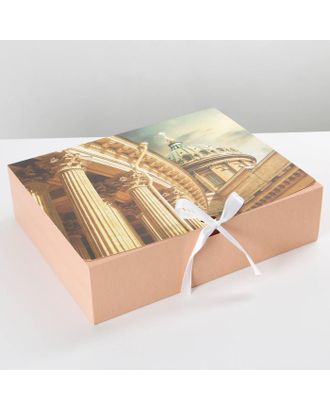 Коробка складная подарочная «Россия», 31 × 24,5 × 9 см арт. СМЛ-170317-1-СМЛ0007120260