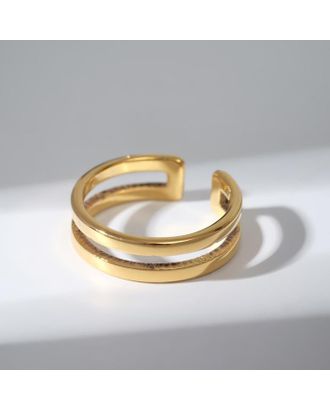 Кольцо "Грация" , цвет золото, безразмерное арт. СМЛ-163536-1-СМЛ0007120500