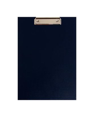Планшет с зажимом А4, 2 мм, Calligrata прочный, картон/бумвинил, синий (клипборд) арт. СМЛ-229336-1-СМЛ0007121650