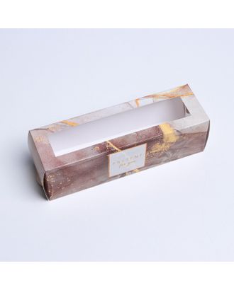 Коробка для макарун Present, 18 х 5.5 х 5.5 см арт. СМЛ-196826-1-СМЛ0007126654