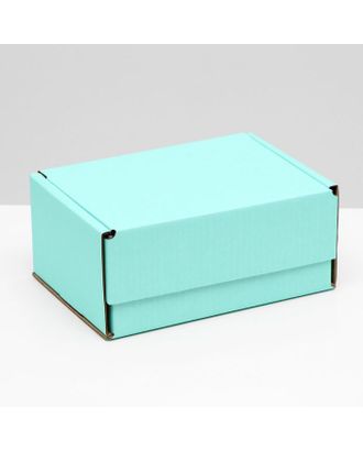 Коробка самосборная, мятная, 22 х 16,5 х 10 см, арт. СМЛ-168053-1-СМЛ0007128576