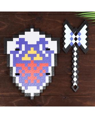 Набор деревянных сувениров "Бриллиантовое оружие" щит, меч арт. СМЛ-168539-1-СМЛ0007139101