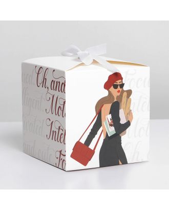 Коробка складная «GIRL», 18 × 18 × 18 см арт. СМЛ-191677-2-СМЛ0007150128
