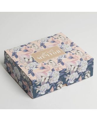 Коробка для кондитерских изделий  «Живи мечтой», 17 × 20 × 6 см арт. СМЛ-184727-1-СМЛ0007150224